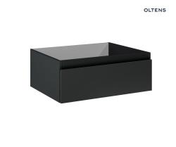 Oltens Vernal zestaw mebli łazienkowych 120 cm z blatem grafit mat/czarny mat 68303400