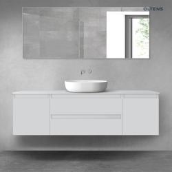 Oltens Vernal zestaw mebli łazienkowych 160 cm z blatem szary mat 68378700