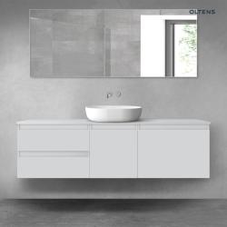 Oltens Vernal zestaw mebli łazienkowych 160 cm z blatem szary mat 68407700