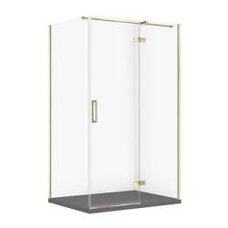 Cersanit Set C588 Kabina City Prawa Złota 120X90X195+Tako Slim Szary Mat Wir
