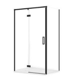 Cersanit Set C134 Kabina Larga Lewa Czarna 120X90X195+Tako Biały 120X4 Wirt