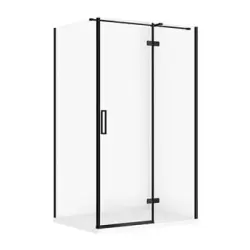 Cersanit Set C576 Kabina City Prawa Czarna 120X90X195+Tako Slim Biały Wir