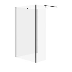 Cersanit Set B799 Walk-In Mille Ścianka Stała Czarny 90X100X30X200 Wir