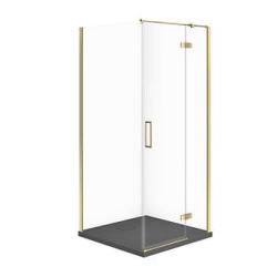 Cersanit Set C558 Kabina City Prawa Złota 90X90X195+Tako Slim Szary Mat Wir