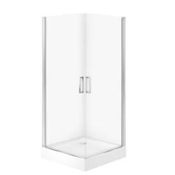 Cersanit Set C386 Kab Moduo Kwadr 2 Drzwi Pełne 90X90X195+Tako Biały 90X16 Wir