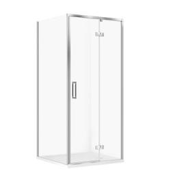 Cersanit Set C141 Kabina Larga Prawa Chrom 90X90X195+Tako Biały 90X4 Wirt