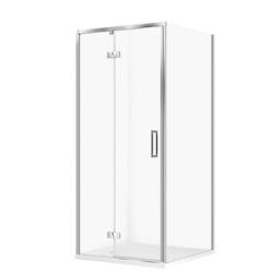 Cersanit Set C140 Kabina Larga Lewa Chrom 90X90X195+Tako Biały 90X4 Wirt