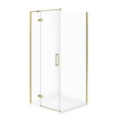 Cersanit Set C553 Kabina City Lewa Złota 90X90X195+Tako Slim Biały Wir
