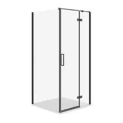 Cersanit Set C527 Kabina City Prawa Czarna 90X90X195+Tako Slim Biały Wir