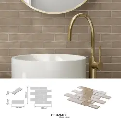 Ceramik Studio Mozaika Venice Taupe dostawa GRATIS od 500 zł kupon rabatowy