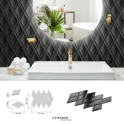 Ceramik Studio Mozaika Unique Black dostawa GRATIS od 500 zł kupon rabatowy