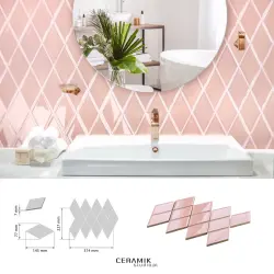 Ceramik Studio Mozaika Unique Pink dostawa GRATIS od 500 zł kupon rabatowy