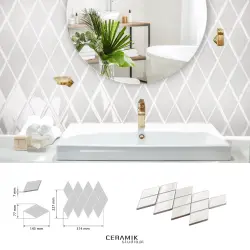 Ceramik Studio Mozaika Unique Snow dostawa GRATIS od 500 zł kupon rabatowy