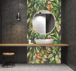 Ceramik Studio Obraz Wielkoformatowy Ceramiczny obraz Papugi 120×120 dostawa GRATIS od 500 zł kupon rabatowy