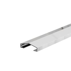 Listwa dekoracyjna ścienna "A" Lamele, Srebrny połysk 20mm x 2700mm