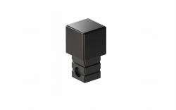 Narożnik wykończeniowy do listwy "P" Czarny mat 10mm x 10mm
