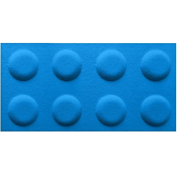 Panel filcowy BRICKS Niebieski 30cm x 60cm