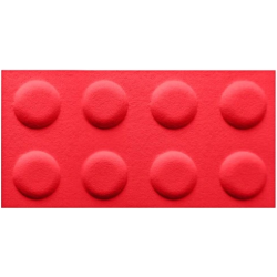 Panel filcowy BRICKS Czerwony 30cm x 60cm