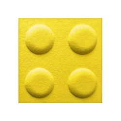 Panel filcowy BRICKS Żółty 30cm x 30cm