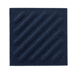 Panel filcowy SQUARE STRIPES 3D granatowy 30cm x 30cm