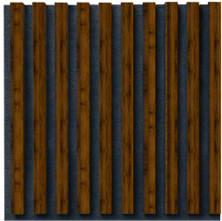 Panel ścienny WALNUT STRIPE MDF/Filc 50cm x 50cm x 1,5cm