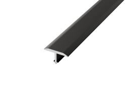 Listwa podłogowa aluminiowa "T", czarna matowa 15mm x 2700mm