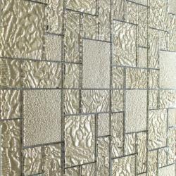 Mozaika Szklana Różne kwadraty - Złote 6mm S08