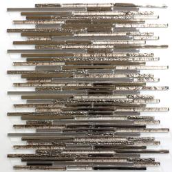 Mozaika Szklana wąskie Kostki złoto-beżowe S27