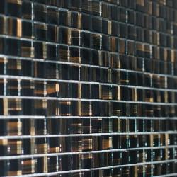 Mozaika Szklana Czarno-Brązowa MROCZNA 8mm S02