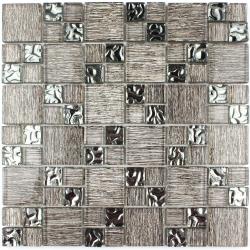 Mozaika Szklana Srebrna "GLAMOUR" 8mm S76