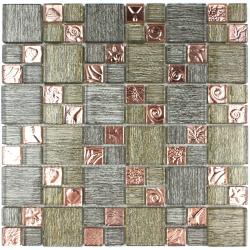 Mozaika Szklana Miedziana "GLAMOUR" 8mm S78