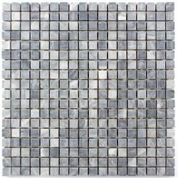 Mozaika Kamienna Grafitowa małe kostki K02