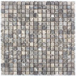Mozaika Kamienna szaro-brązowa K04