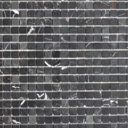Mozaika Kamienna Czarne małe kostki K20