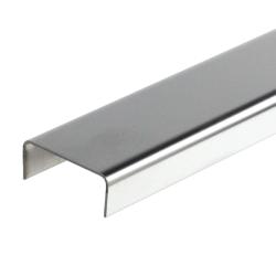 Listwa do płytek ze stali nierdzewnej "C" Srebrny wysoki połysk 20mm, dł. 2,5m