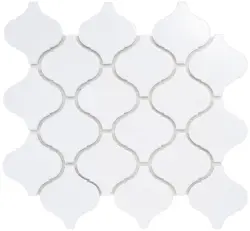 Mozaika ARESCO WHITE GLOSS 28x24,6