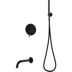 OMNIRES Kompletny wannowy system podtynkowy SYS YW01 BL czarny dostawa GRATIS od 2300 zł