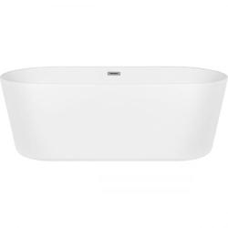 Oltens Inga wanna wolnostojąca 157x75 cm owalna akrylowa biała 12007000