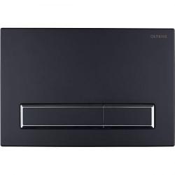 Oltens Torne przycisk spłukujący do WC czarny mat/chrom 57101300