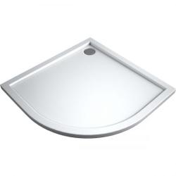 Oltens Superior brodzik półokragły 90x90 cm akrylowy biały 16002000