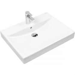 Oltens Hofsa umywalka 60x46 cm nablatowa biała 41305000