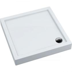 Oltens Vindel brodzik kwadratowy 90x90 cm akrylowy biały 17004000