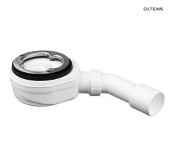 Oltens Pite Turbo syfon brodzikowy odpływ 90 mm  bez pokrywy z metalową flanszą 08004000