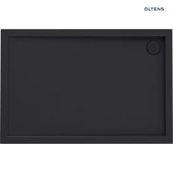 Oltens Superior brodzik 100x90 cm prostokątny akrylowy czarny mat 15005300