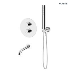 Zestaw Oltens Katla zestaw wannowo-prysznicowy podtynkowy termostatyczny chrom 36610100