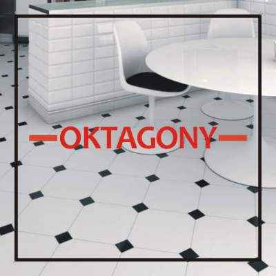 Płytki oktagonalne – retro łazienka