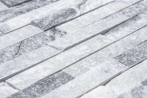 Kamień elewacyjny Quartz White Grey