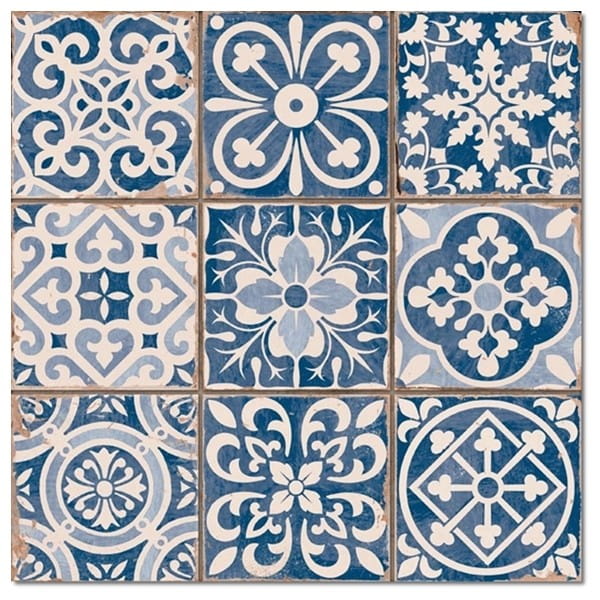 Płytki łazienkowe dekory FS Faenza w stylu vintage