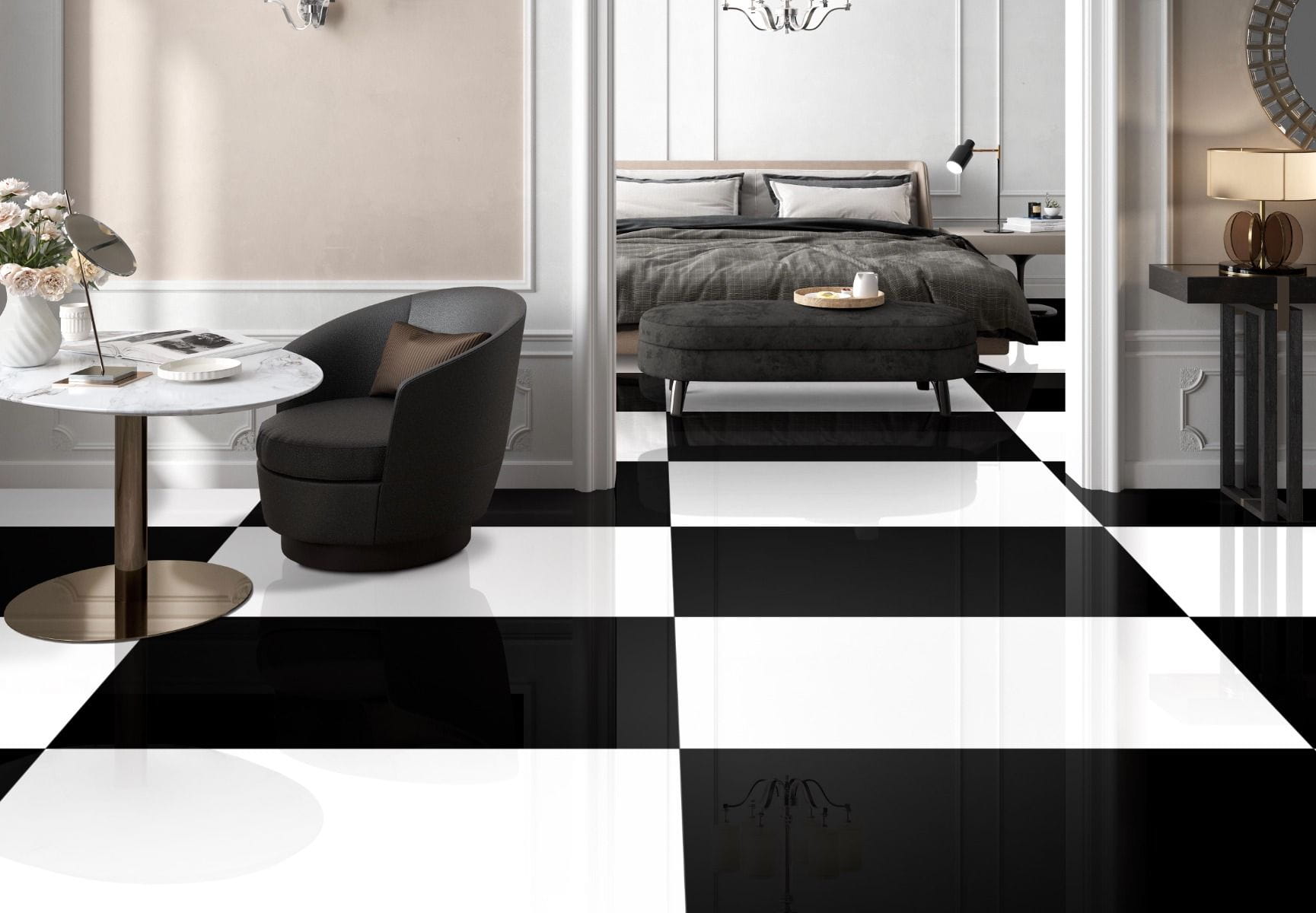 Płytki czarny marmur – Luksus i głębia w Twoim wnętrzu